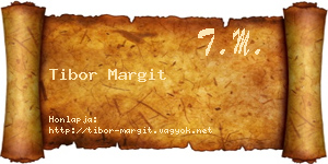 Tibor Margit névjegykártya